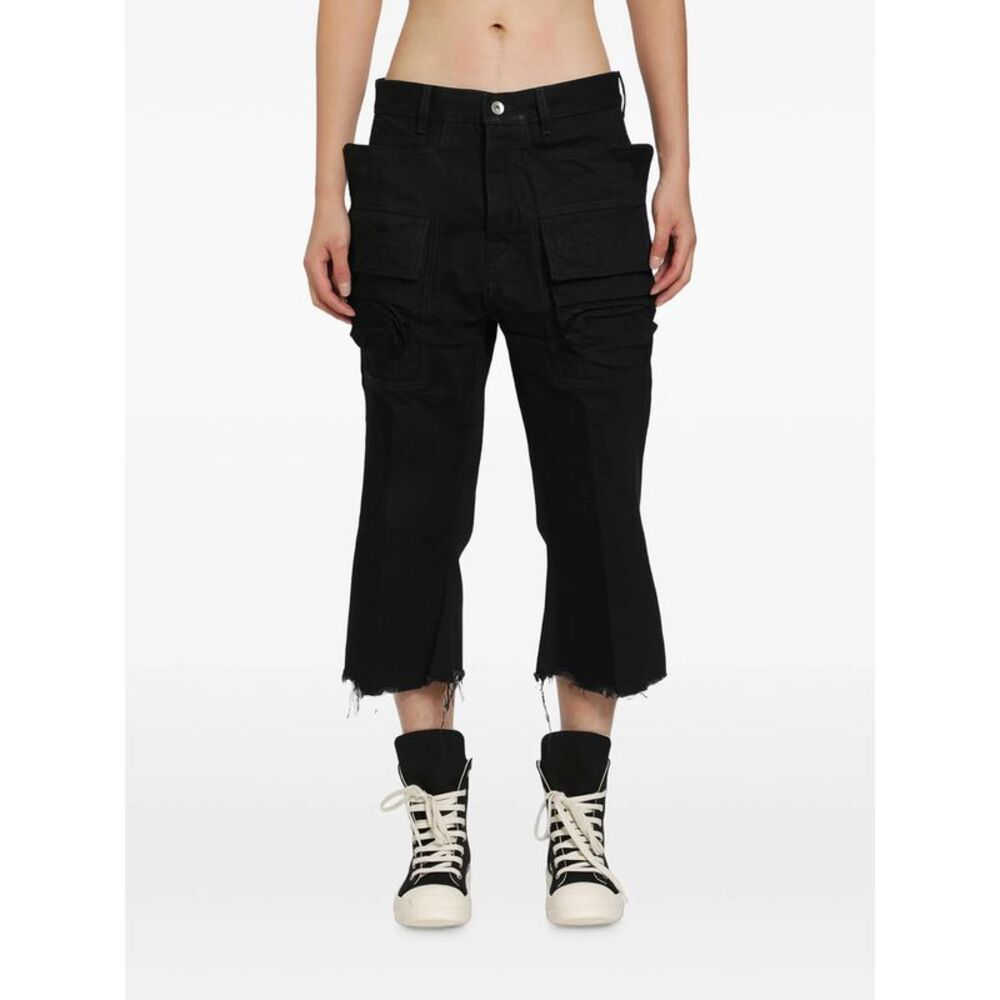 Rick Owens Black Denim - Cropped Jeans Men